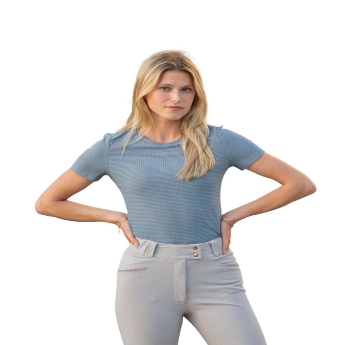 Equisite Hallie Shirt - XS | Powder Blue