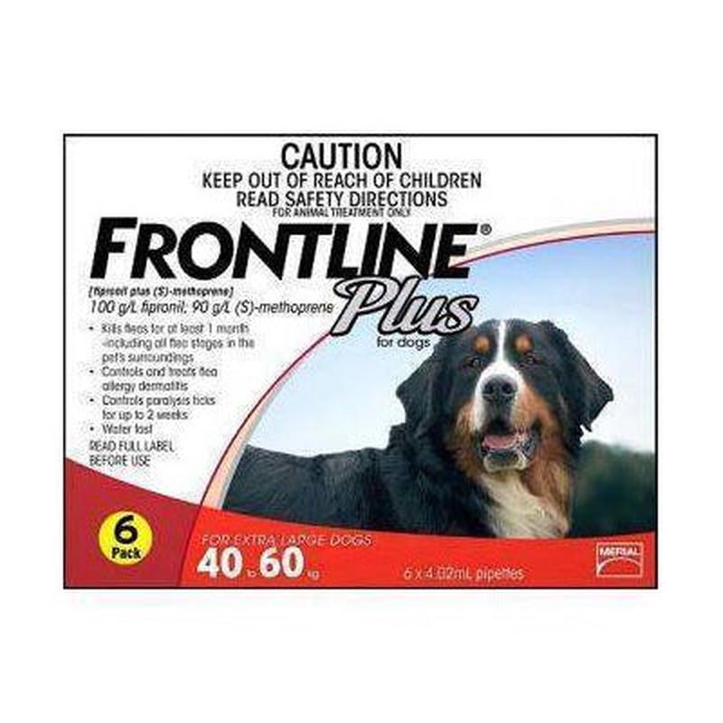*DONATION TO ACTION FOR SINGAPORE DOGS* Frontline Plus Spot-On for Dogs 40-60kg - 6pcs