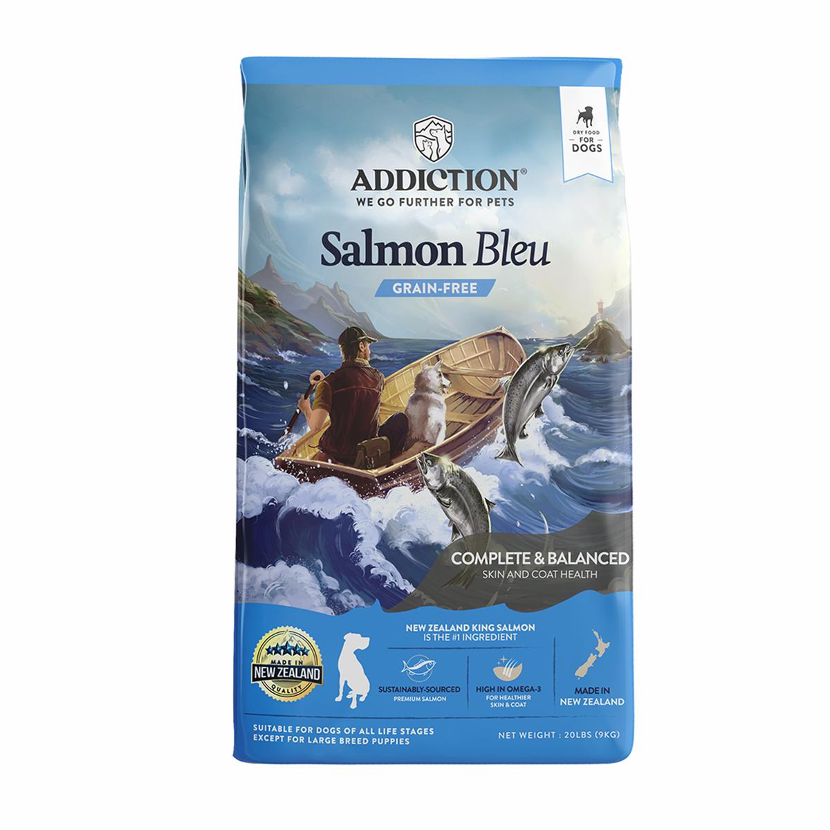 *DONATION TO LOVE THE VOICELESS* Addiction Dog Salmon Bleu 20lb