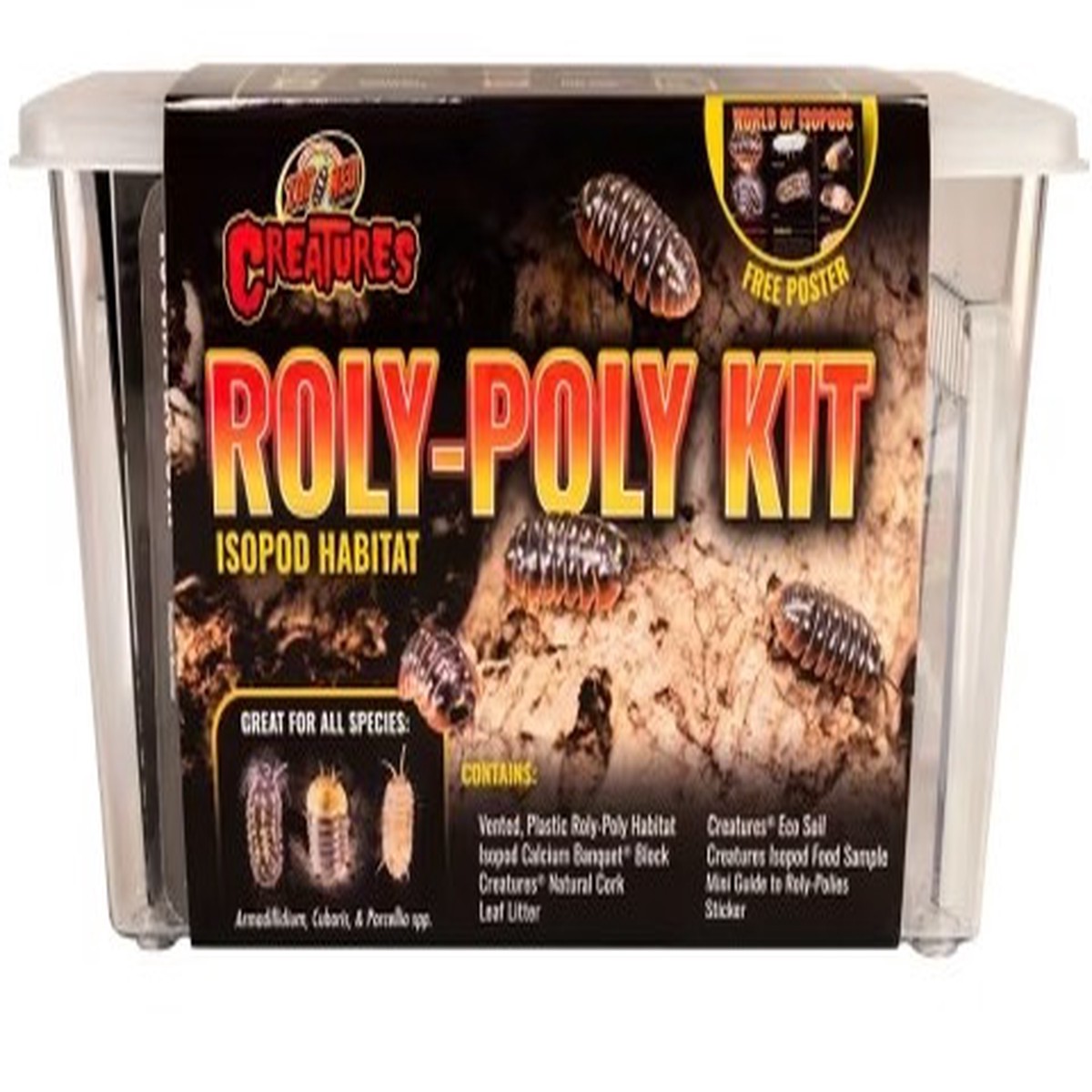 Zoo Med Creatures Roly-Poly Isopod Habitat Kit