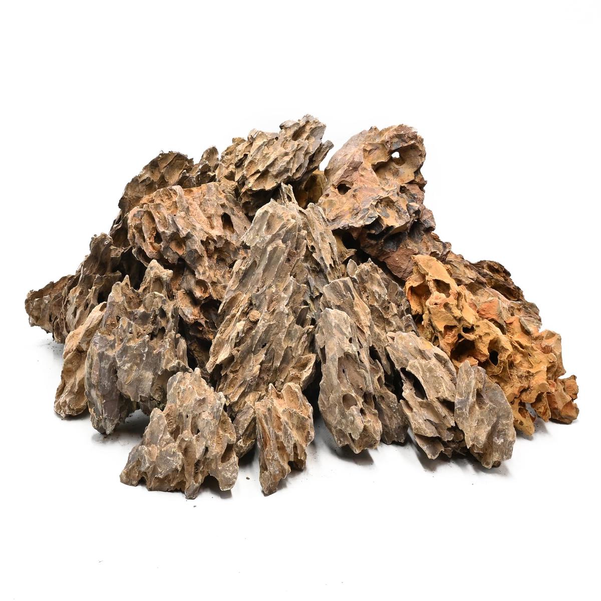 5lb Aquarium Rocks Dragon Stone for Aquariums Aquascaping Landscaping Model Fish Tanks Terrariums Vivariums Decoration Paludarium Amphibian Enclosures-2 to 4 Inches