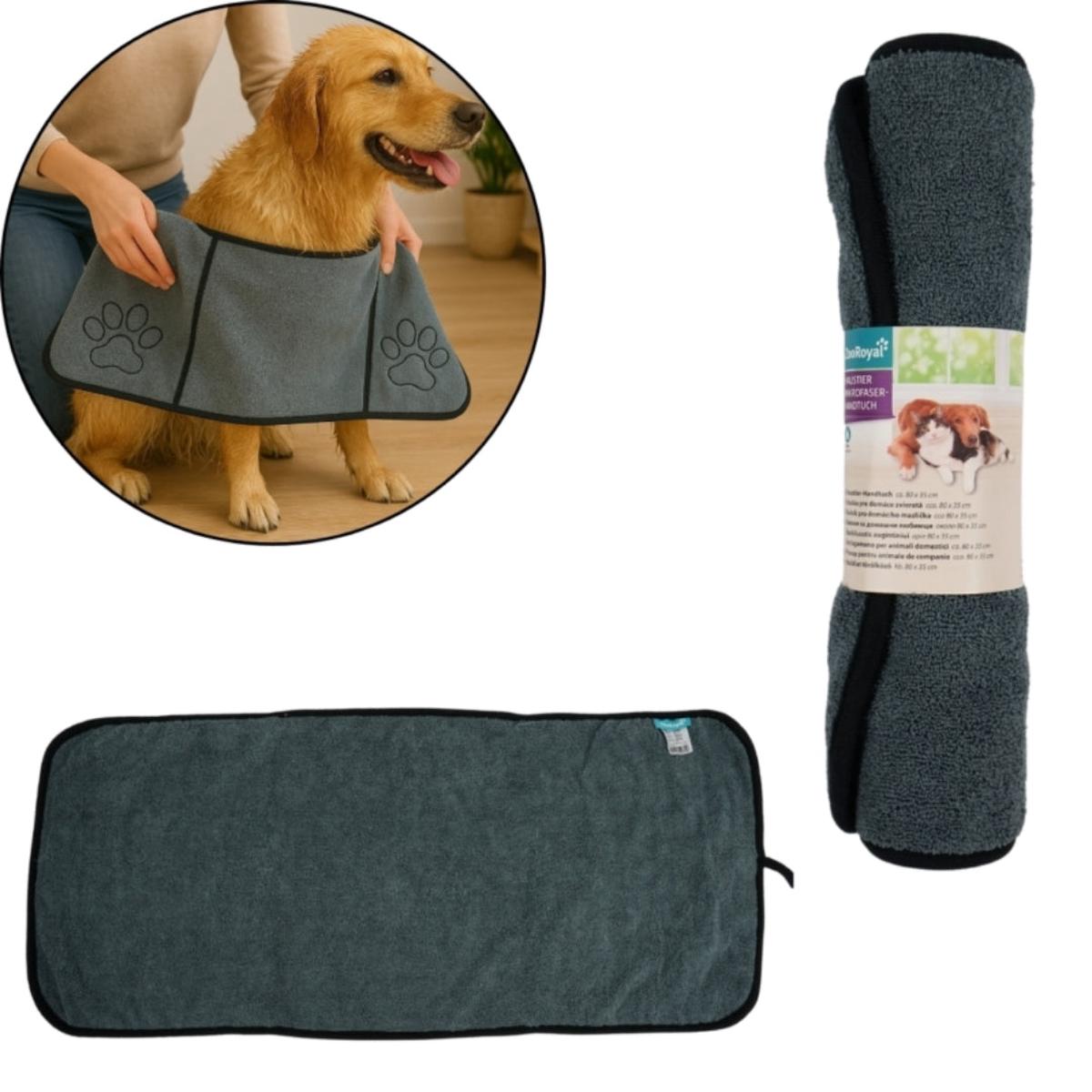 ZooRoyal Pet Towel Grey-Blue