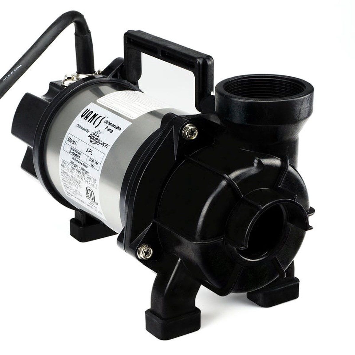 3-Pl 3000 Solids-Handling Pond Pump