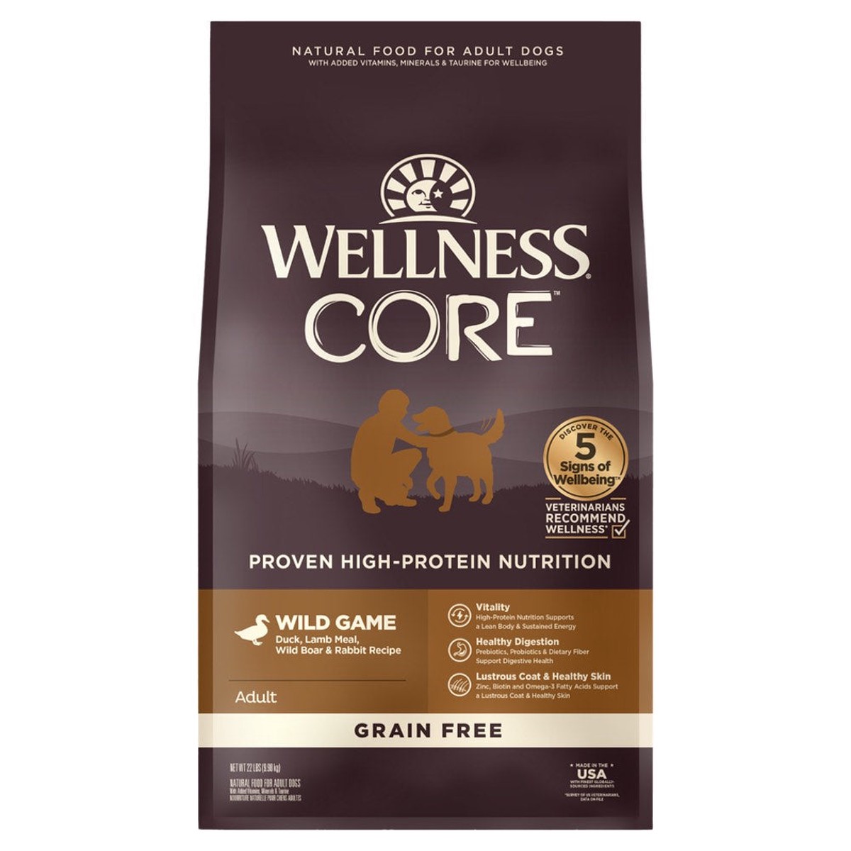 '30% OFF + FREE TOPPER': Wellness Core Grain-Free Wild Game Formula Dry Dog Food